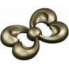 Trinity Bloom Rosette - STL 3D Model for CNC
