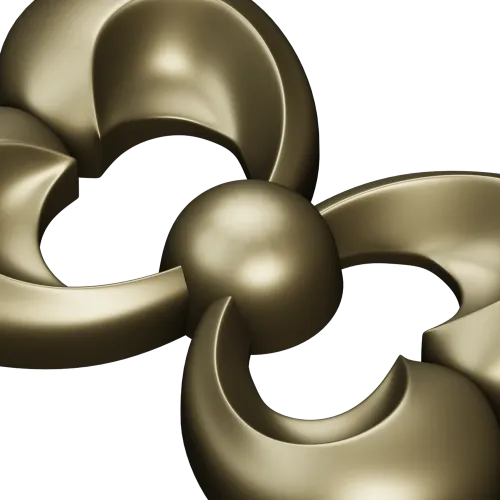 Trinity Bloom Rosette - STL 3D Model for CNC