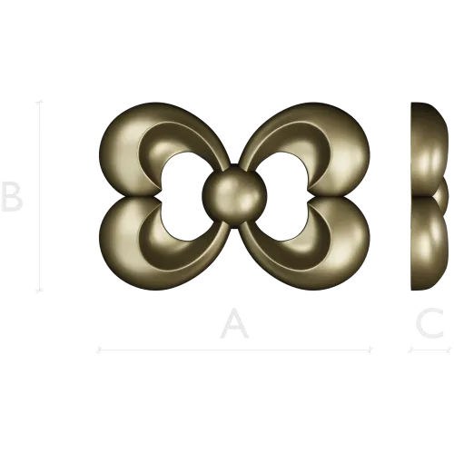 Trinity Bloom Rosette - STL 3D Model for CNC