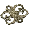 Aurelia Cartouche - ornate acanthus cartouche STL for CNC