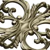 Aurelia Cartouche - ornate acanthus cartouche STL for CNC