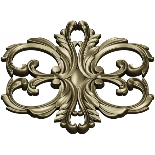 Aurelia Cartouche - ornate acanthus cartouche STL for CNC