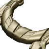 Laurel Ribbon Swag - high-detail STL 3D model for CNC