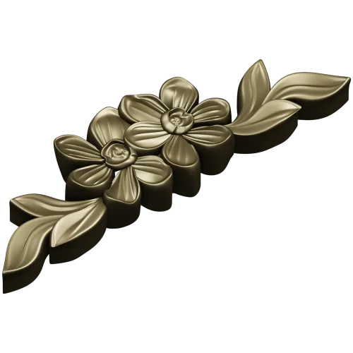 Floral Applique STL for CNC Milling