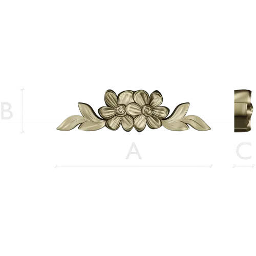 Floral Applique STL for CNC Milling