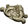 Rococo Shell Cartouche STL for CNC