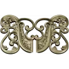 Rococo Floral Cartouche 3D model STL for CNC