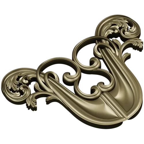 Акантовый картуш - 3D модель STL для ЧПУ