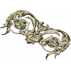 Rococo Floral Cartouche STL for CNC