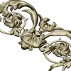 Rococo Floral Cartouche STL for CNC