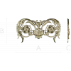 Rococo Floral Cartouche STL for CNC