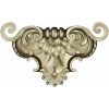 Baroque Shell Cartouche STL