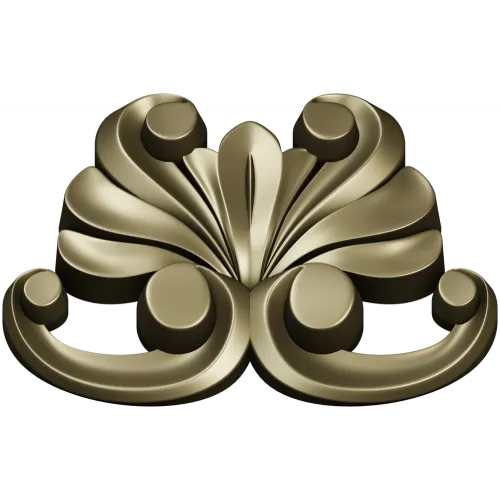 Baroque Acanthus Applique STL for CNC Milling