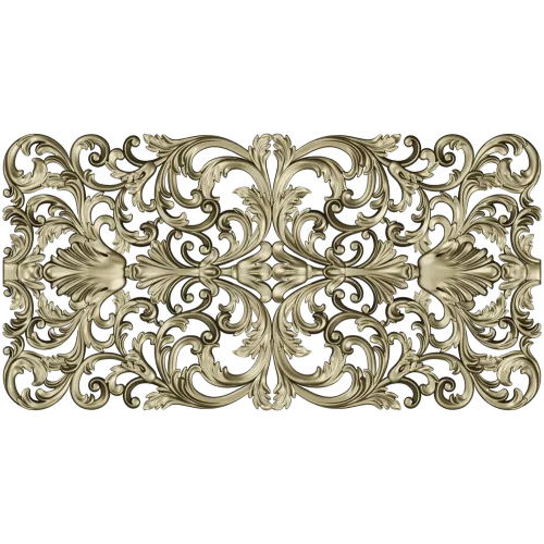Acanthus Filigree Ornamental Panel - STL 3D Model for CNC