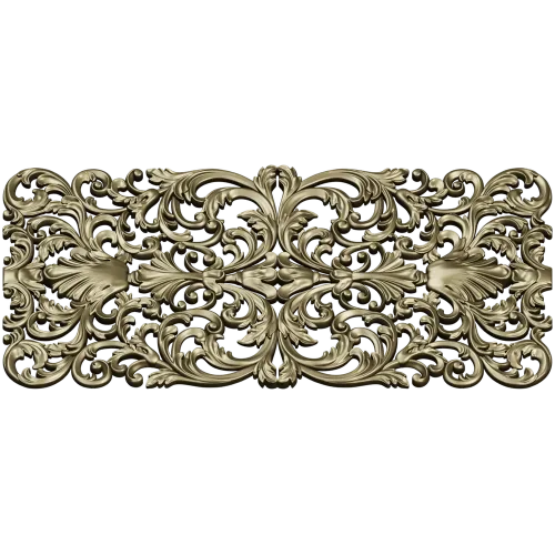 Acanthus Filigree Ornamental Panel - STL 3D Model for CNC