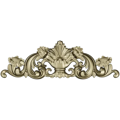 Baroque Acanthus Cartouche - 3D STL for CNC