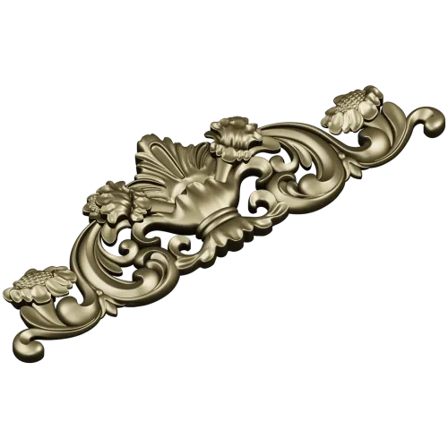 Baroque Acanthus Cartouche - 3D STL for CNC