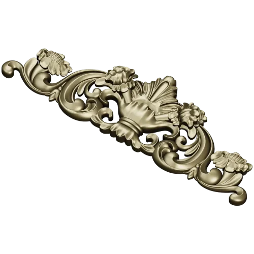 Baroque Acanthus Cartouche - 3D STL for CNC