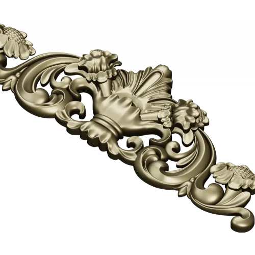 Baroque Acanthus Cartouche - 3D STL for CNC