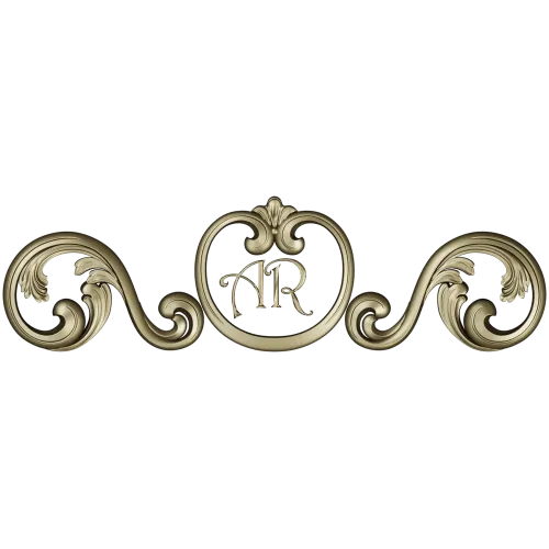 Regal Ribbon Cartouche - STL 3D model for CNC