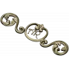 Regal Ribbon Cartouche - STL 3D model for CNC