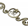 Regal Ribbon Cartouche - STL 3D model for CNC