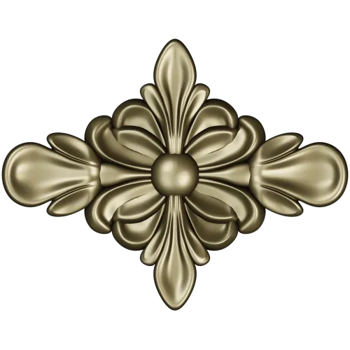 Floral Diamond Rosette - 3D STL Model for CNC