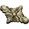 Floral Diamond Rosette - 3D STL Model for CNC