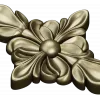 Floral Diamond Rosette - 3D STL Model for CNC