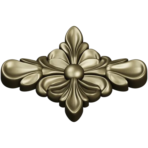 Floral Diamond Rosette - 3D STL Model for CNC
