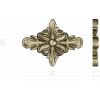 Floral Diamond Rosette - 3D STL Model for CNC