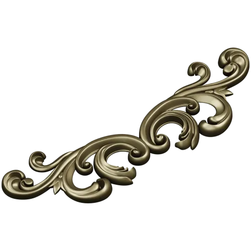 Baroque Acanthus Scroll STL for CNC Milling