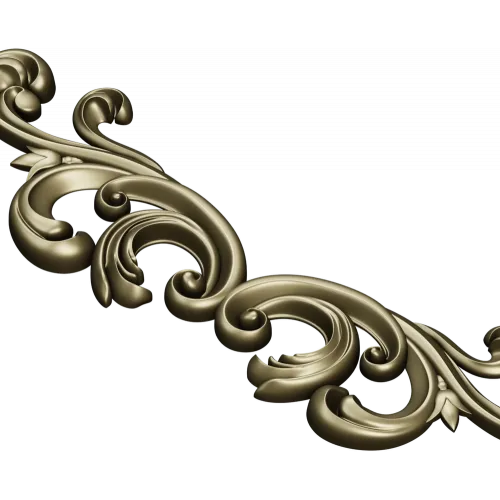 Baroque Acanthus Scroll STL for CNC Milling