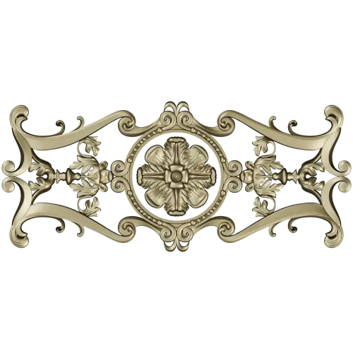 Розетта-виньетка для фрезерной резьбы - stl модель