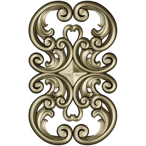 Aurelia Scroll Cartouche - STL 3D model for CNC
