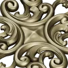 Aurelia Scroll Cartouche - STL 3D model for CNC