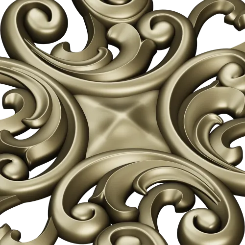 Aurelia Scroll Cartouche - STL 3D model for CNC