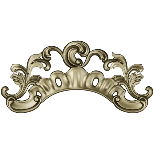Regal Acanthus Crest - STL 3D model for CNC