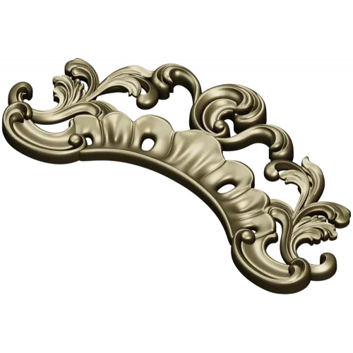 Regal Acanthus Crest - STL 3D model for CNC