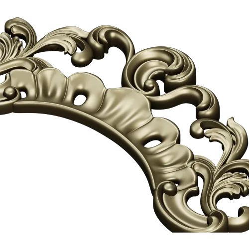 Regal Acanthus Crest - STL 3D model for CNC