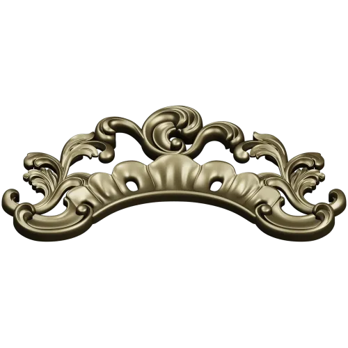 Regal Acanthus Crest - STL 3D model for CNC
