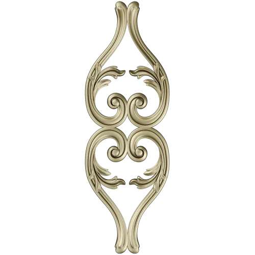 Lyrical Acanthus Drop - STL 3D model for CNC milling