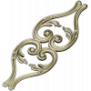 Lyrical Acanthus Drop - STL 3D model for CNC milling