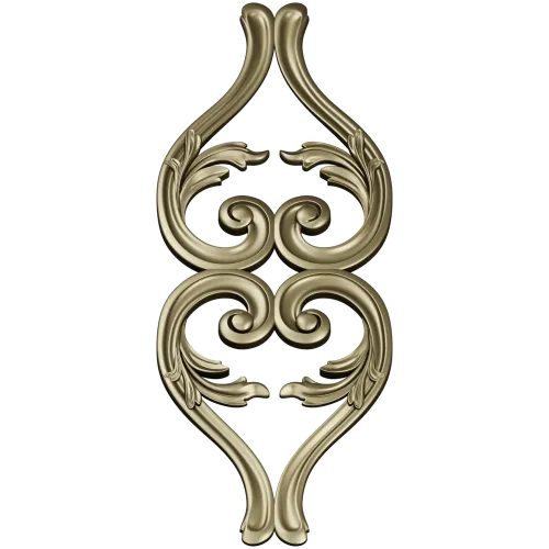 Lyrical Acanthus Drop - STL 3D model for CNC milling