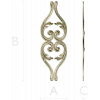 Lyrical Acanthus Drop - STL 3D model for CNC milling