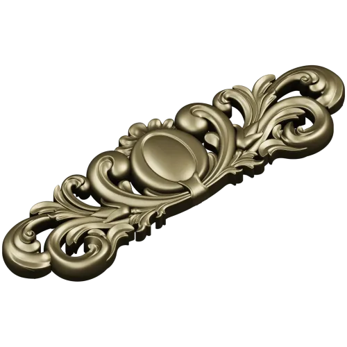 Ornamental Oval Cartouche STL for CNC