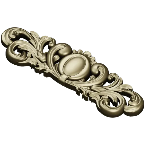 Ornamental Oval Cartouche STL for CNC