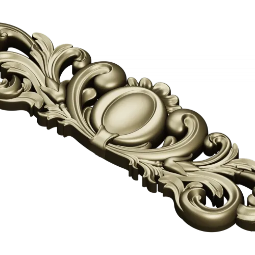 Ornamental Oval Cartouche STL for CNC