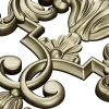 Baroque Acanthus Cartouche - STL 3D model for CNC milling