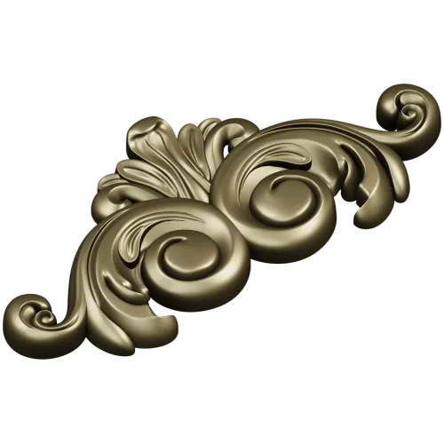 Rococo Acanthus Decorative STL for CNC